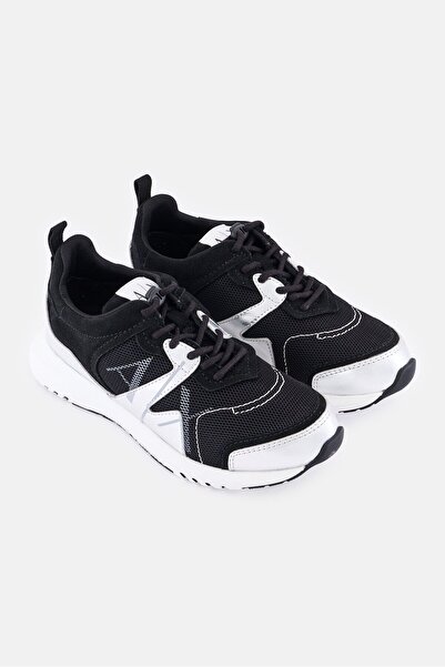 Armani Exchange Women Medium Lace Up Sneakers, Multicolor