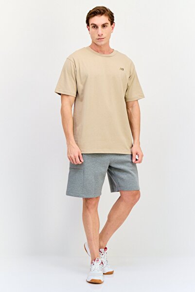 New Balance Men Relaxed Fit Short Sleeve Outdoor T-Shirt, Tan