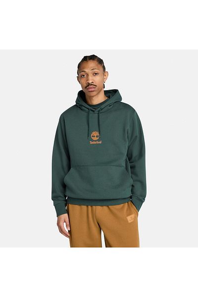 Timberland Print Stack Logo (Bb) Hoodie Men's Green Sweatshirt Tb0A6Wza3171