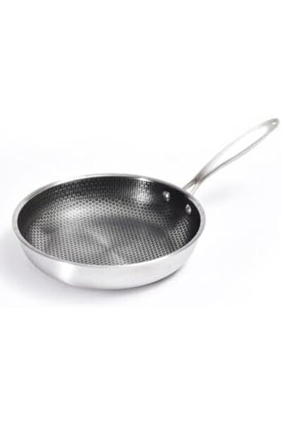 sharpdo Sharbo Non-Stick Frying Pan 28cm, Stainless Steel, Dishwasher Safe