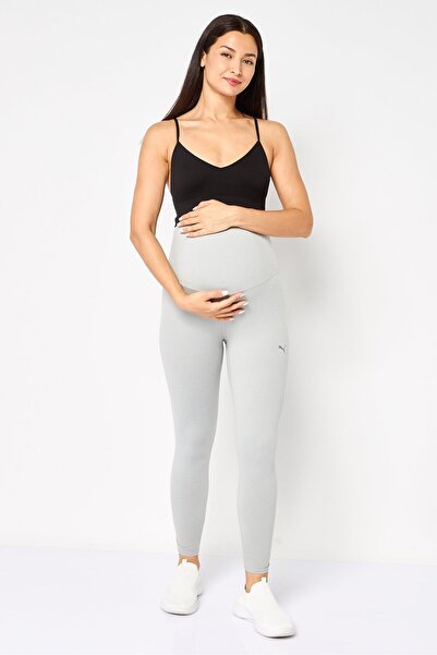 Puma Maternity Sportswear Fit Outdoor Leggings, Light Grey