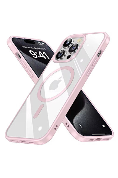 Choice جراب مغناطيسي فاخر بلون الماكارون الوردي لهاتف iPhone 12 Mini، لهاتف i...