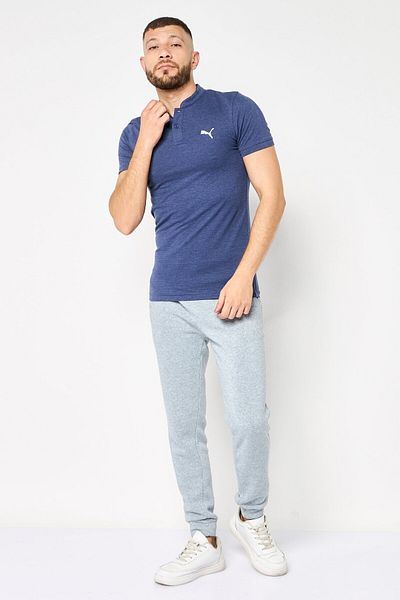Puma Men Sportswear Fit Short Sleeves Outdoor Polo Shirt, Navy Blue