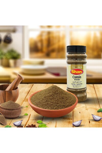 Shan Cumin Powder 155 g Pure and Aromatic Ground Jeera Ideal for Cooking Seasoning and Digestion