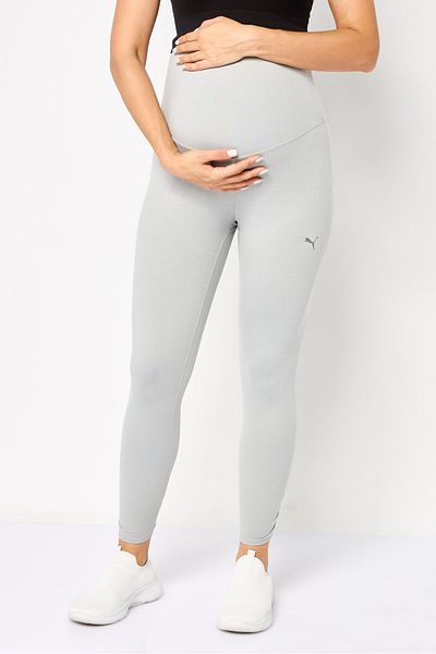 Puma Maternity Sportswear Fit Outdoor Leggings, Light Grey