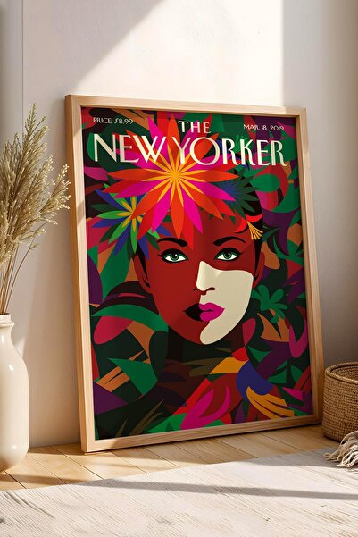 Saturn Pictură înrămată The New Yorker 18 martie 2019 - Pictură Spring Face