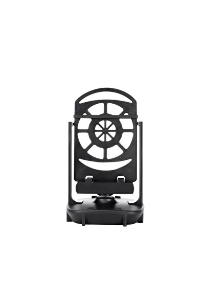 Vikefon حامل هاتف مكتبي أسود اللون، حامل عداد خطوات، فرشاة، جهاز مشي، للهاتف، Wiggler Co