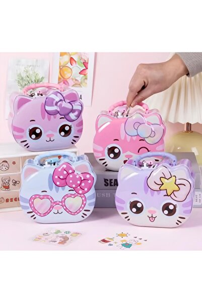 Wolawood Özel Karakterli Metal Kilitli Kumbara Para Kutusu Tatlı Şirin Mini G...