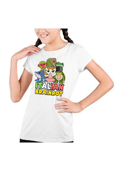 OEM Tricou Copii Fete Brainrot Italian Ballerina Tralalero BrrBrr