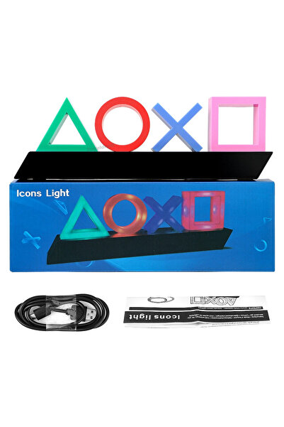 Choice مصباح أيقونات الألعاب من الجيل الأول لجهاز PS4 PS5، إضاءة موسيقية، مصب...