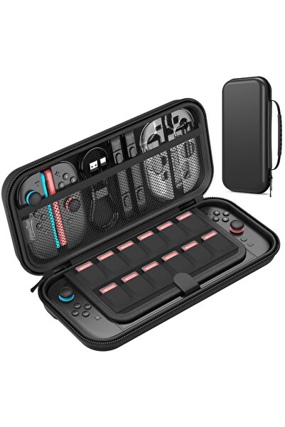 Choice حقيبة حمل سوداء لجهاز Switch 2، حقيبة سفر محمولة مقاومة للماء مع مساحة...