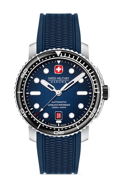 SWISS MILITARY HANOWA Mens Watch Swiss Military SMWGL0002002-SET, Automatic, 44mm, 10ATM