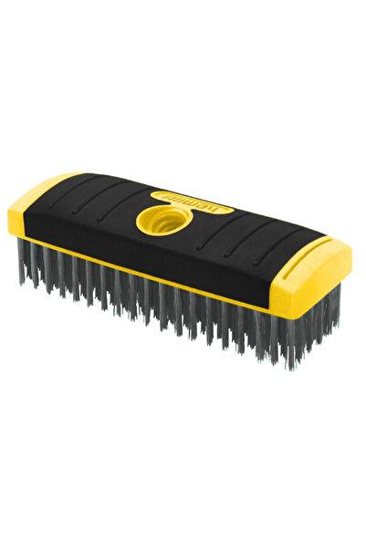 ALLWAY فرشاة سلكية من الفولاذ الكربوني ذات قبضة ناعمة ومتينة