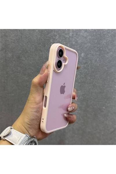 Choice TPU and PC For iPhone 16 Pink Candy Shockproof Silicone Bumper Phone Case For iPhone 16 15 14 11 12