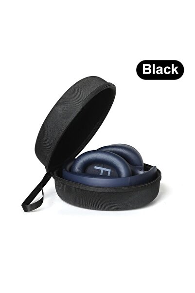 Choice حقيبة حمل صلبة سوداء من مادة EVA، مقاومة للصدمات، حقيبة سماعات رأس، مض...