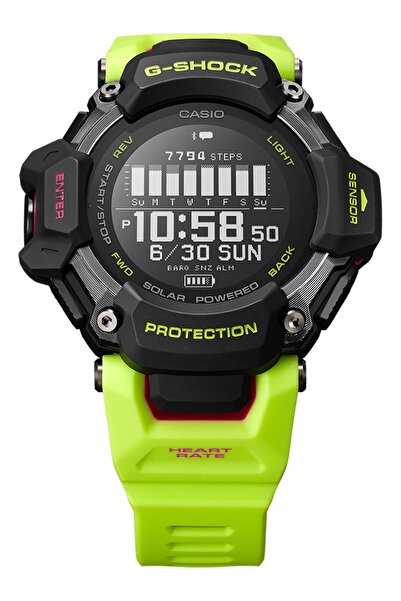 Casio Mens Watch GBD-H2000-1A9ER, Quartz, 53mm, 20ATM
