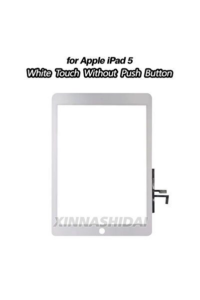 Choice1 شاشة لمس زجاجية أمامية بدون زر لجهاز iPad 5 2017 مع محول رقمي للشاشة ...