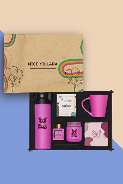 TrendHediye Özel Günler İçin Dekoratif Ahşap Kutuda Premium Hediye Seti & Sul...