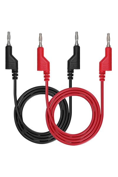 Choice مجموعة واحدة من أسلاك اختبار قابلة للتكديس من قابس الموز إلى قابس المو...