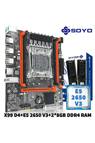 Choice Motherboards SOYO X99 Motherboard Set with Intel Xeon E5 2650 V3 CPU &...