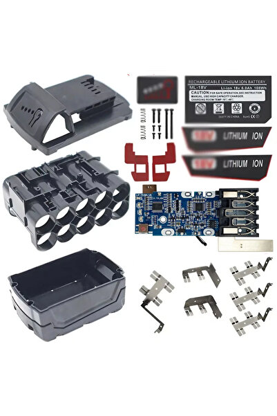 Choice black For M18 Li-ion Battery Plastic Case PCBA Charging Protection Board Box Shell For Milwaukee 18V