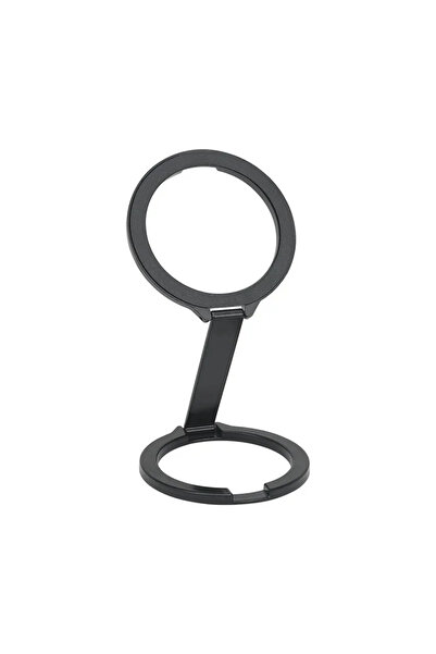 Choice1 Black Mobile Phone Strong Magnetic Holder for Magsafe Double-sided Magnet Stand Portable Folding Rin