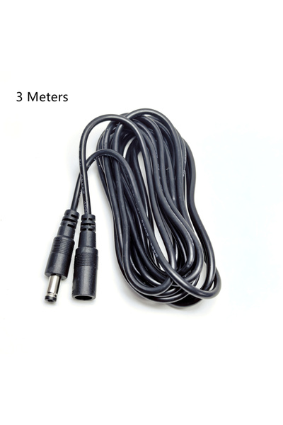 Choice 10 Meters Black DC Extension Cable 5.5*2.1mm 3/10/15/20 Meters Copport 3V/5V/12V Extended Wires for