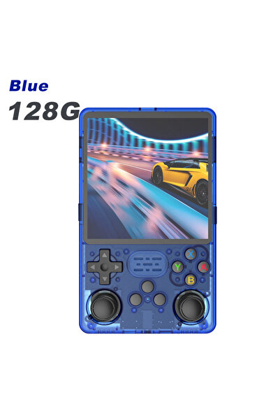 Choice6 جهاز ألعاب محمول أزرق اللون، سعة 128 جيجابايت، موديل 2025 R36SPLUS، ش...