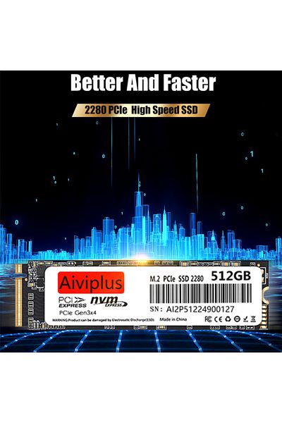 Choice 256GB Aiviplus M.2 SSD NVME PCIE3.0 128GB 256GB 512GB 1T 2280 Solid State Disk Internal Hard Drives