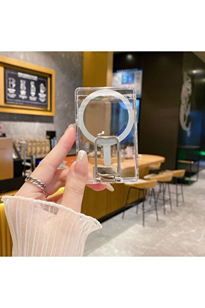 Choice محفظة بطاقات مغناطيسية فضية شفافة لأجهزة آيفون 15 و16 و14 و13 و12 برو ...