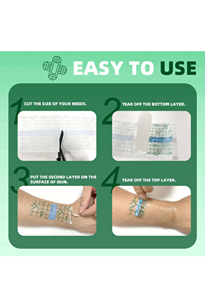 Choice 10cm x 5m CARBOU Waterproof Film PU Tape for Aftercare Protective Skin Healing Tattoo Adhesive Banda