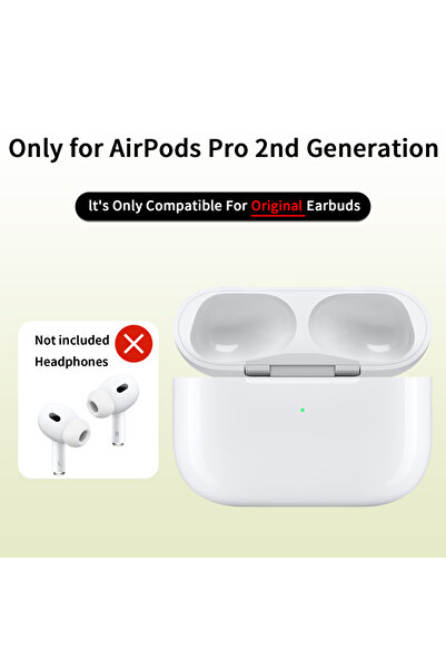 Choice علبة بطارية سماعات لاسلكية متوافقة مع AirPods Pro و Pro 2، تدعم الشحن ...
