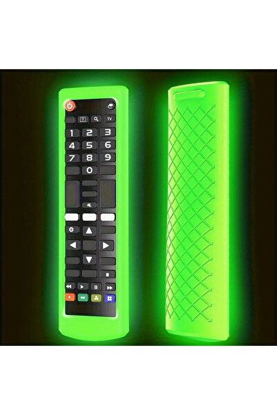 Choice Luminous Green Soft Silicone Remote Cover Luminous for LG AKB Series Durable Anti-Slip and Anti-Fall