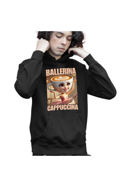 OEM Hanorac Copii Baieti Brainrot Ballerina Cappuccina Italian Meme