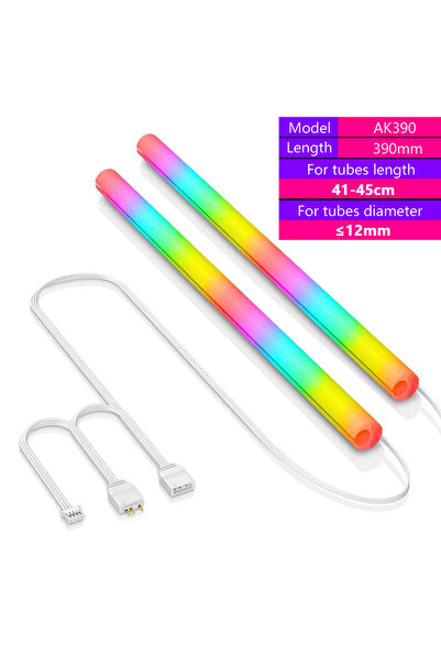 Choice AK390 Flexible 5V ARGB LED Neon Tube Light Strip Cover Sleeve For Gaming PC AIO 120 240 360 CPU Wate