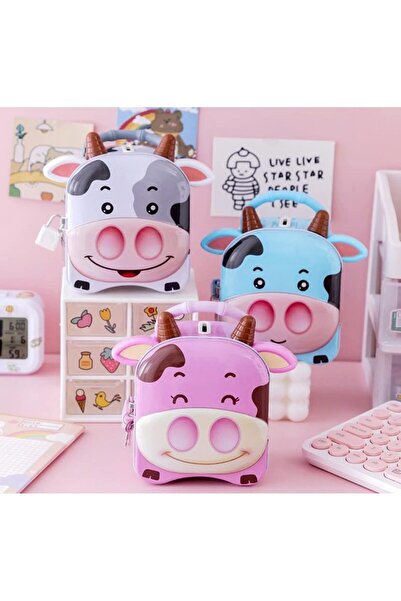 Wolawood Özel Karakterli Metal Kilitli Kumbara Para Kutusu Tatlı Şirin Mini G...