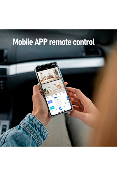 Choice Indoor Security Camera 2MP Double Lens 5200mAh Rechargeable Battery APP Remote Control Pet Robot ...