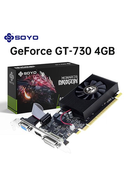 Choice GT730 4GB GT730-4GB SOYO Geforce GT730 4GB Graphics Card GDDR3 GPU 128Bit HDMI-compatible VGA DVI PC