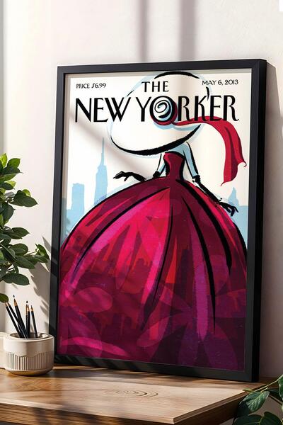 Saturn Pictură înrămată The New Yorker 6 mai 2013 - City Flair Cityscape Pain...