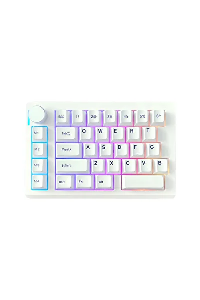 Choice WHITE HE33 Magnetic Switch Gamer Keyboard Wired 33keys Mechanical Keyboards Quick Trigger Hot Swap R