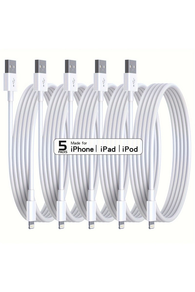 Choice 1m 5PCS Wite 20W PD Original Fast Charging USB Cable for iPhone 14 8 7 Plus 13 12 11 Pro XS Max XR X