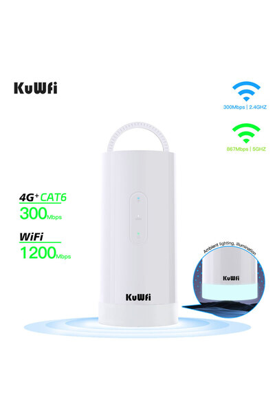 Choice1 EU C290 KuWiFi C290 4G+ LTE Mobile WiFi Router - 300Mbps High-Speed, 10000mAh 50Hrs Battery, 5-Color