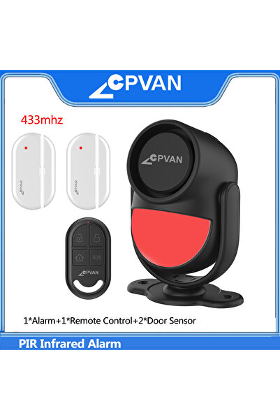 choice2 مجموعة سوداء C CPVAN PIR كاشف الحركة بالأشعة تحت الحمراء إنذار 120 دي...