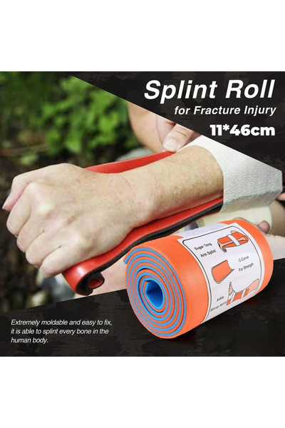 Choice 11 × 46 سم جبيرة ألمنيوم عالمية للإسعافات الأولية، بوليمر طبي للبقاء على قيد الحياة لتركيب العظام في حالات الطوارئ