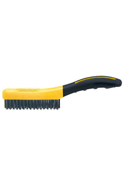 ALLWAY فرشاة سلكية من الفولاذ الكربوني متينة ذات قبضة ناعمة مقاس 10 بوصات