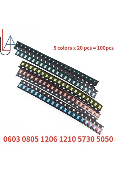 Choice1 0805-Kit LUABEI 100pcs 0603 0805 1206 1210 5730 5050 SMD LED Light Em...