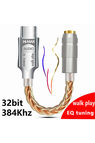 Choice SH2 CB1200AU DAC Type C to 3.5mm HiFi Earphone Amplifier USB C Audio Decoder AMP Adapter Sound Card