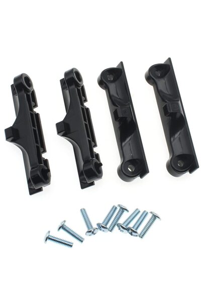 Choice CPU Fan Retainer Bracket 4 Pcs Black CPU Fan Support Bracket and 8 Pcs Mounting Screws for AM4