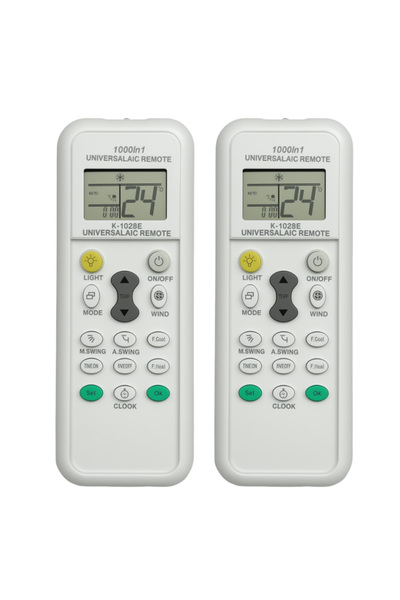 Choice 2PCS K1028E-S 5000 in 1 Universal Air Conditioner Remote Control for LG Gree Midea Toshiba Haier Dai