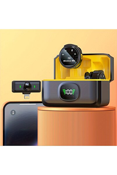 Choice ميكروفون لاسلكي J6 من 1to2 لأجهزة iOS، ميكروفون ياقة قابل للتوصيل والت...